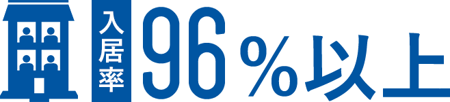 入居率96%以上